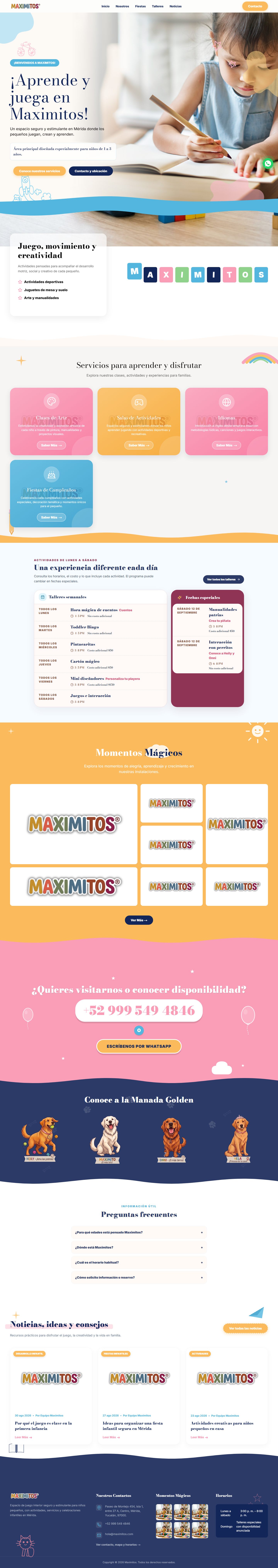 Maximitos — página de escritorio